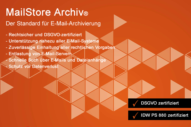 Mailstore® - Rechtsichere Mailarchivierung in der Cloud